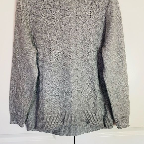 Croft & Barrow Gray Crew Neck Sweater, Textured feel, Stretchy size XXL - Picture 8 of 10